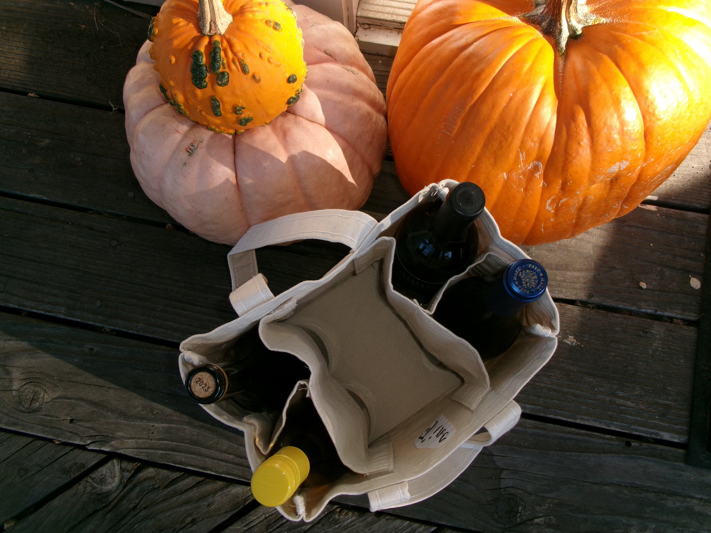 Custom 4 Bottle Wine Tote