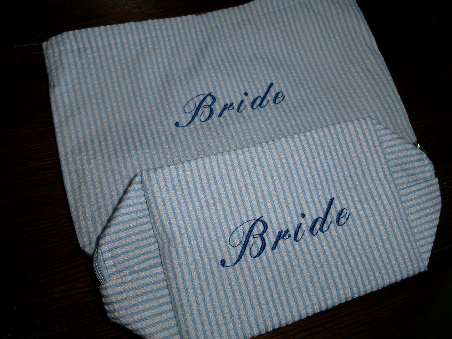 Striped Makeup Bag Set