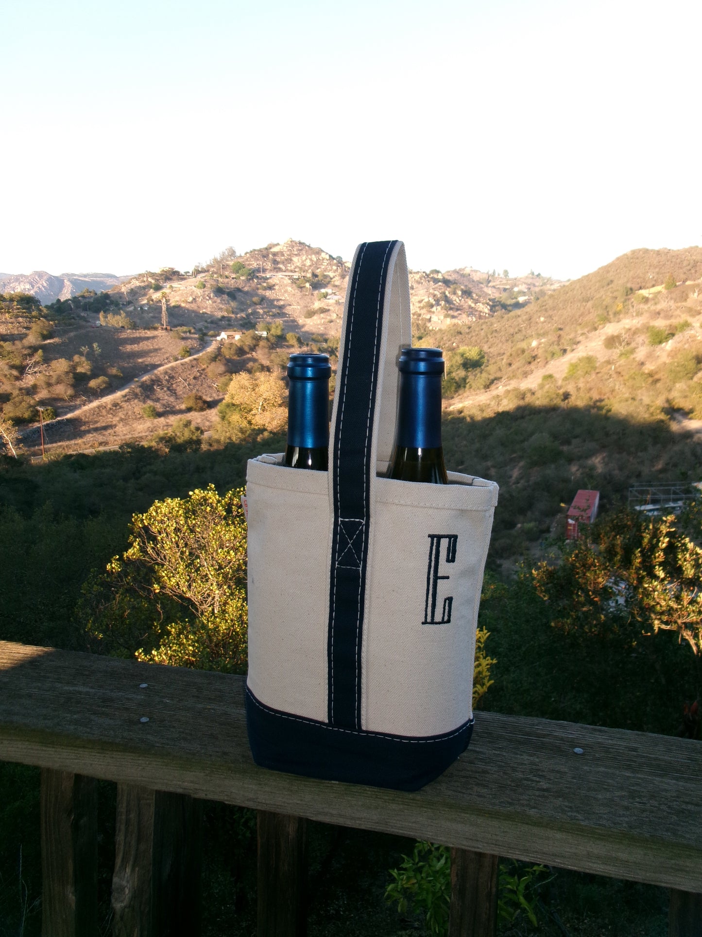 Custom 2 Bottle Wine Tote