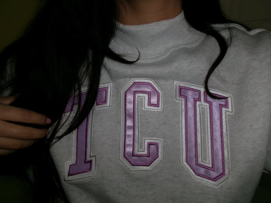 Custom Varsity Double Applique Sweatshirt