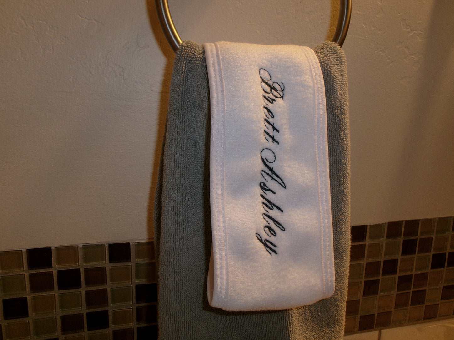 Custom Embroidered Spa Headband