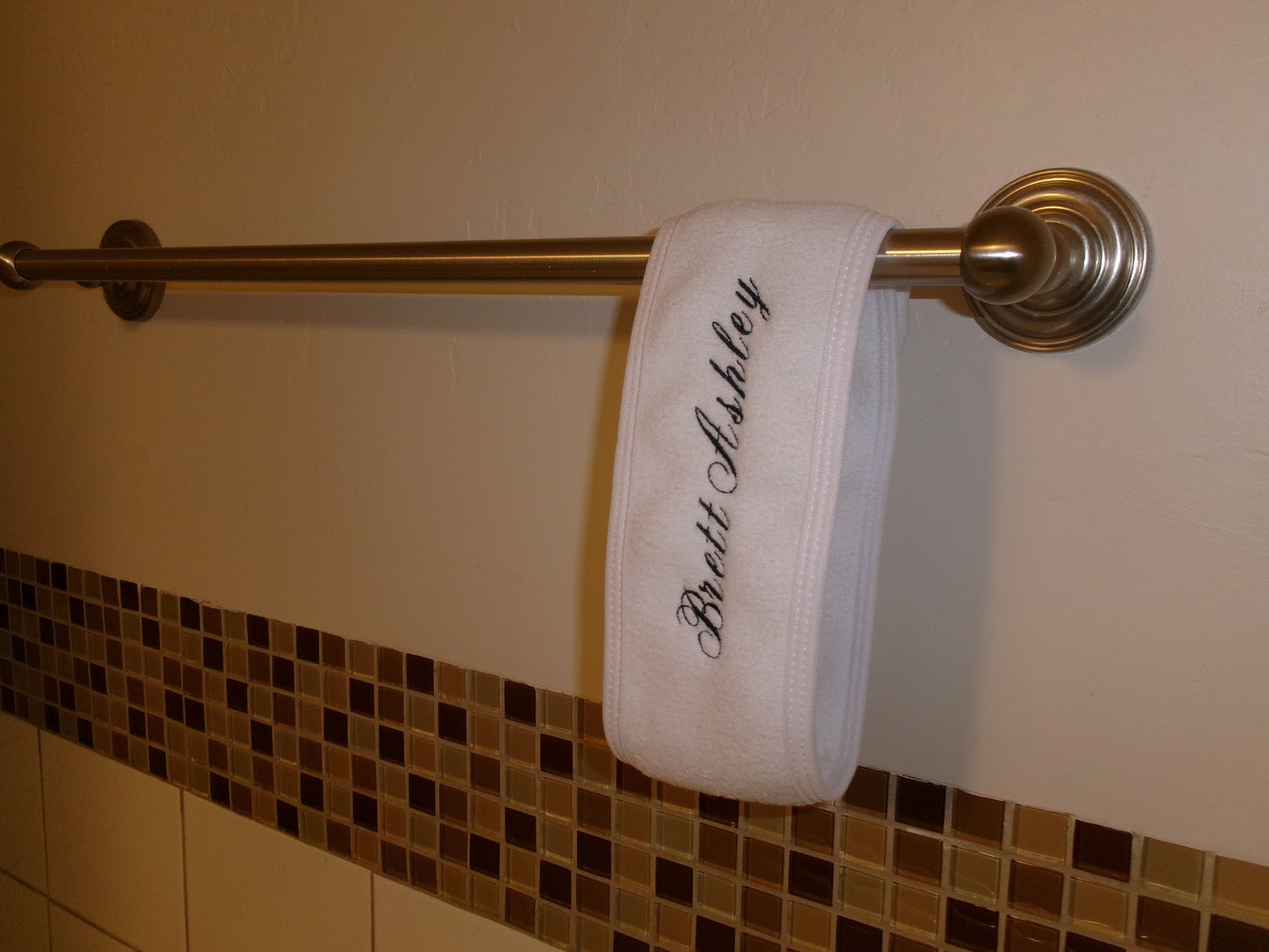 Custom Embroidered Spa Headband