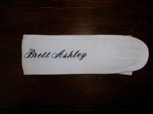 Custom Embroidered Spa Headband