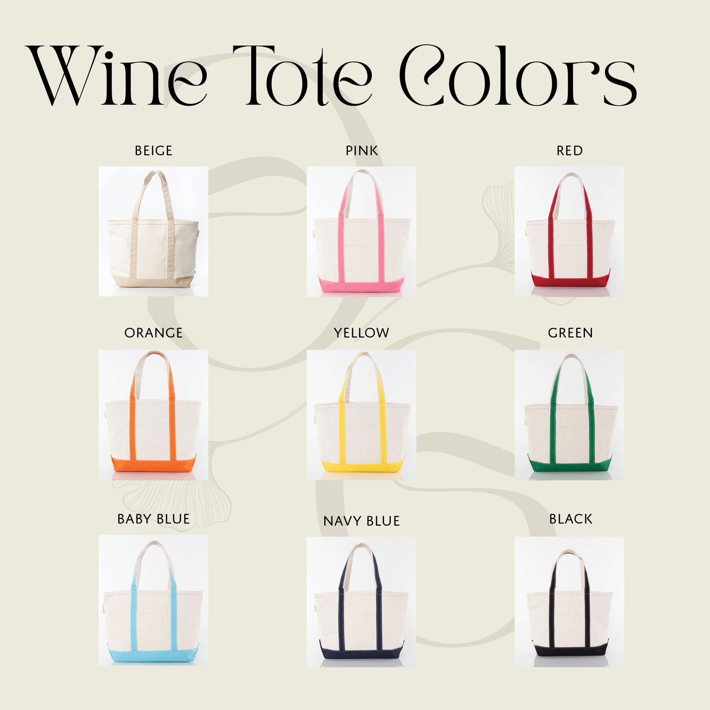 Custom 4 Bottle Wine Tote